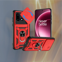 Θήκη OnePlus 15 Bodycell Armor Slide Ανθεκτική με Κάλυμμα για την Κάμερα & Μεταλλικό Ring Holder - Red (5206015084904)
