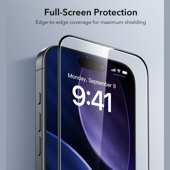Tempered Glass iPhone 17 Pro ESR UltraFit Classic Full Face Αντιχαρακτικό Γυαλί Προστασίας Οθόνης 2 Τεμάχια - Black (4894240287767)