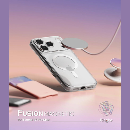 Θήκη iPhone 17 Pro Max Ringke Fusion Magnetic Ανθεκτική με MagSafe - Matte Clear (8800328810075)