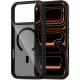 Θήκη iPhone 17 Pro Tech-Protect MagHybrid Ημιδιάφανη Σκληρή με MagSafe & TPU Bumper - Black / Red (5906302330430)