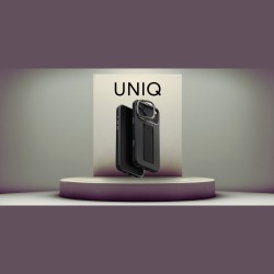 Θήκη iPhone 17 Pro Max Uniq Heldro Pro Σκληρή με KickStand / FlexGrip & MagSafe - Dallas Black (UNIQ-IP6.9P(2025)-HELPMDBLK)