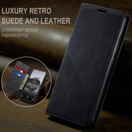 Θήκη Oppo Reno14 F / 14 FS Techsuit Confy Cover Πορτοφόλι - Black (5949419334274)