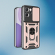 Θήκη Oppo Reno14 F / 14 FS Techsuit CamShield Ανθεκτική με Κάλυμμα για την Κάμερα & Μεταλλικό Ring Holder - Rose Gold (5949419334205)