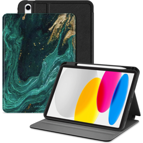 Θήκη iPad (A16) 11th Gen. 2025 11" / 10th Gen. 2022 10.9" Tech-Protect Lamano Smartcase Flip με Υποδοχή για Apple Pencil - Verde Aura (5906302335909)
