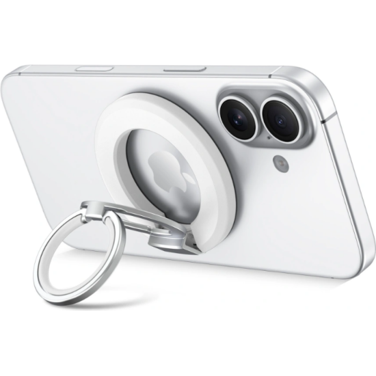 Βάση Στήριξης Tech-Protect MMR500 Μαγνητικό MagSafe Phone Ring με Επιπλέον Αυτοκόλλητο Δακτύλιο MagSafe - White (5906302368679)