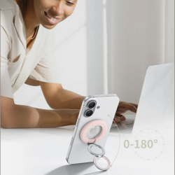 Βάση Στήριξης Tech-Protect MMR500 Μαγνητικό MagSafe Phone Ring με Επιπλέον Αυτοκόλλητο Δακτύλιο MagSafe - Baby Pink (5906302368686)