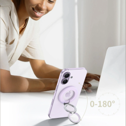 Βάση Στήριξης Tech-Protect MMR500 Μαγνητικό MagSafe Phone Ring με Επιπλέον Αυτοκόλλητο Δακτύλιο MagSafe - Mauve (5906302368662)
