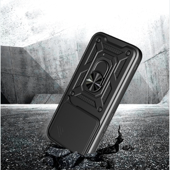 Θήκη Xiaomi Poco F8 Pro Tech-Protect Camshield Pro Ανθεκτική με Κάλυμμα για την Κάμερα & Ring Holder - Black (5906302352739)
