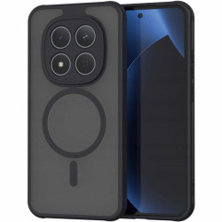 Θήκη Xiaomi Redmi Note 15 Pro 5G Spacecase Hybrid MagSafe Σκληρή Ημιδιάφανη με MagSafe - Black (5905719138974)