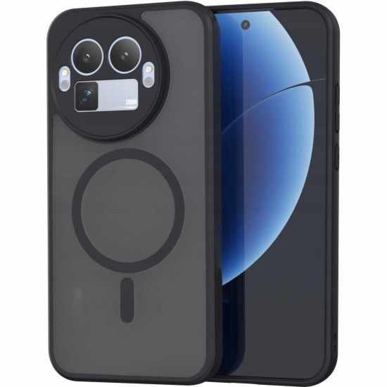 Θήκη Realme GT 8 Pro Spacecase Hybrid MagSafe Σκληρή Ημιδιάφανη με MagSafe - Black (5905719138783)