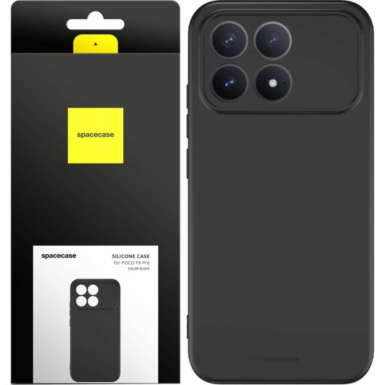 Θήκη Xiaomi Poco F8 Pro Spacecase Silicone Case Σιλικόνης - Black (5905719138479)