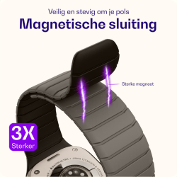 Λουράκι Apple Watch Ultra/SE/11/10/9/8/7/6/5/4 (49/46/45/44mm) Buddi Fuse Μαγνητικό Σιλικόνης - Gray (8719246551048)