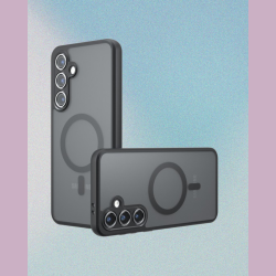 Θήκη Samsung Galaxy S25 Techsuit PureFrost Σκληρή Ημιδιάφανη με MagSafe - Frosted Black (5949419320987)