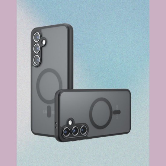 Θήκη Samsung Galaxy S25 Techsuit PureFrost Σκληρή Ημιδιάφανη με MagSafe - Frosted Black (5949419320987)