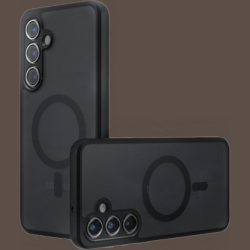 Θήκη Samsung Galaxy A35 Techsuit PureFrost Σκληρή Ημιδιάφανη με MagSafe - Frosted Black (5949419321168)