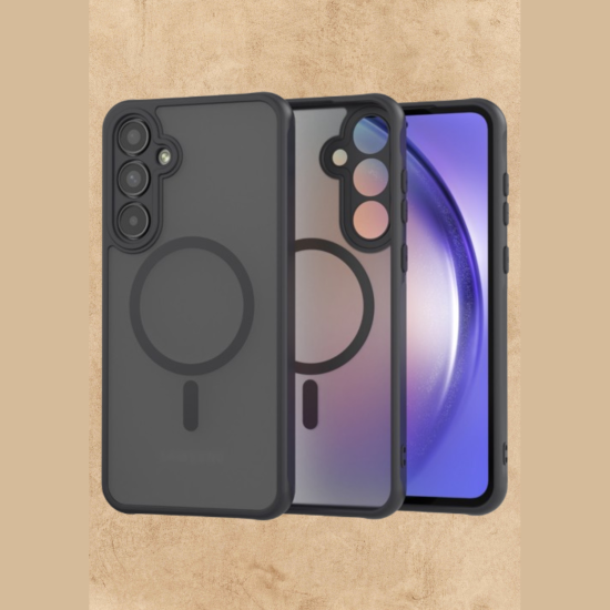 Θήκη Samsung Galaxy A55 Techsuit PureFrost Σκληρή Ημιδιάφανη με MagSafe - Frosted Black (5949419321151)