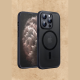 Θήκη iPhone 11 Pro Techsuit PureFrost Σκληρή Ημιδιάφανη με MagSafe - Frosted Black (5949419321427)