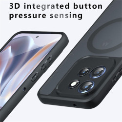 Θήκη Motorola Edge 60 Neo / Edge 50 Neo / ThinkPhone 25 Techsuit PureFrost Σκληρή Ημιδιάφανη με MagSafe - Frosted Black (5949419348721)
