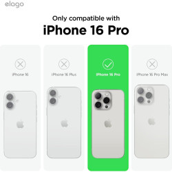 Θήκη iPhone 16 Pro Elago Silicone Case Premium Σιλικόνης - Black (ES16SC63PRO-BK)