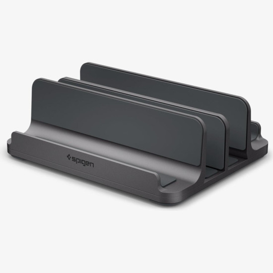 Βάση Στήριξης Spigen LD208S4 Ρυθμιζόμενη από Αλουμίνιο με 4 Θέσεις για Laptop / Tablet / Smartphone - Space Gray (AMP10640)