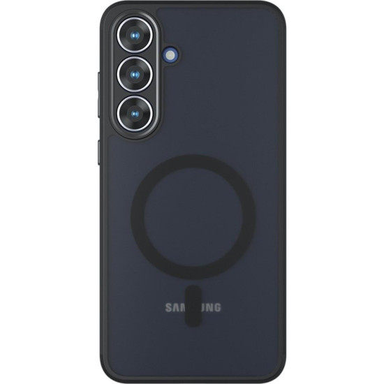 Θήκη Samsung Galaxy S25 FE Techsuit PureFrost Σκληρή Ημιδιάφανη με MagSafe - Frosted Black (5949419335912)
