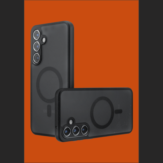 Θήκη Samsung Galaxy S23 FE Techsuit PureFrost Σκληρή Ημιδιάφανη με MagSafe - Frosted Black (5949419321038)