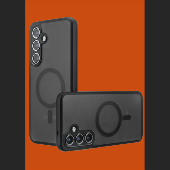 Θήκη Samsung Galaxy S24 Techsuit PureFrost Σκληρή Ημιδιάφανη με MagSafe - Frosted Black (5949419321007)