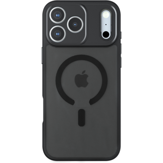Θήκη iPhone 17 Pro Max Techsuit PureFrost Σκληρή Ημιδιάφανη με MagSafe - Frosted Black (5949419321229)