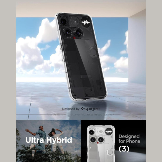 Θήκη Nothing Phone 3 Spigen Ultra Hybrid Ανθεκτική Διάφανη Σκληρή - Crystal Clear (ACS08567)
