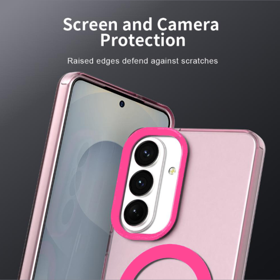 Θήκη Samsung Galaxy S26 Plus Techsuit CandyCase Σκληρή Ημιδιάφανη με MagSafe - Pink (5949419341647)