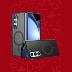 Θήκη Samsung Galaxy Z Fold6 Techsuit PureFrost Σκληρή Ημιδιάφανη με MagSafe - Frosted Black (5949419320918)