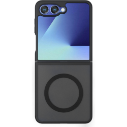 Θήκη Samsung Galaxy Z Flip7 Techsuit PureFrost Σκληρή Ημιδιάφανη με MagSafe - Frosted Black (5949419320901)