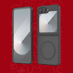 Θήκη Samsung Galaxy Z Flip7 FE / Z Flip6 Techsuit PureFrost Σκληρή Ημιδιάφανη με MagSafe - Frosted Black (5949419320925)