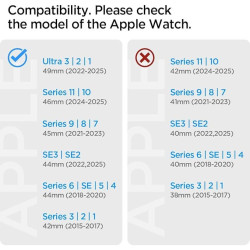 Λουράκι Apple Watch Ultra/SE/11/10/9/8/7/6/5/4 (49/46/45/44mm) Spigen WBF0 Υφασμάτινο - Navy (AMP10143)