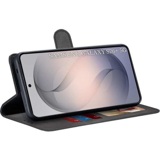 Θήκη Samsung Galaxy S26 Plus Techsuit Diary Book Πορτοφόλι - Black (5949419343429)