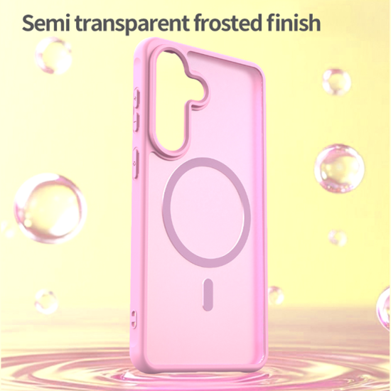 Θήκη Samsung Galaxy S26 Plus Techsuit HaloFrost II MagSafe Σκληρή Ημιδιάφανη με MagSafe - Pink (5949419341845)