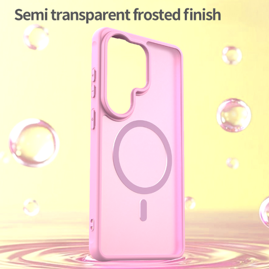 Θήκη Samsung Galaxy S26 Ultra Techsuit HaloFrost II MagSafe Σκληρή Ημιδιάφανη με MagSafe - Pink (5949419341937)