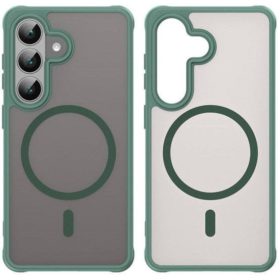 Θήκη Samsung Galaxy S26 Techsuit HaloFrost II MagSafe Σκληρή Ημιδιάφανη με MagSafe - Green (5949419342019)