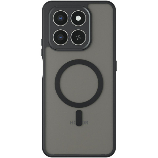 Θήκη Honor 400 Smart 5G / 400 Smart 4G / X7d 4G Techsuit PureFrost Σκληρή Ημιδιάφανη με MagSafe - Frosted Black (5949419337695)