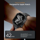 Θήκη Apple Watch 11 / 10 42mm Spigen Rugged Armor 2 Ανθεκτική Σιλικόνης - Matte Black (ACS10491)