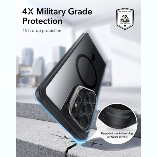 Θήκη Samsung Galaxy S26 Ultra ESR Classic Hybrid Magnetic with Stash Stand Ανθεκτική με MagSafe & Kickstand - Clear / Black (4894240295878)