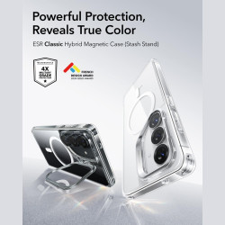 Θήκη Samsung Galaxy S26 ESR Classic Hybrid Magnetic with Stash Stand Ανθεκτική με MagSafe & Kickstand - Clear (4894240295977)