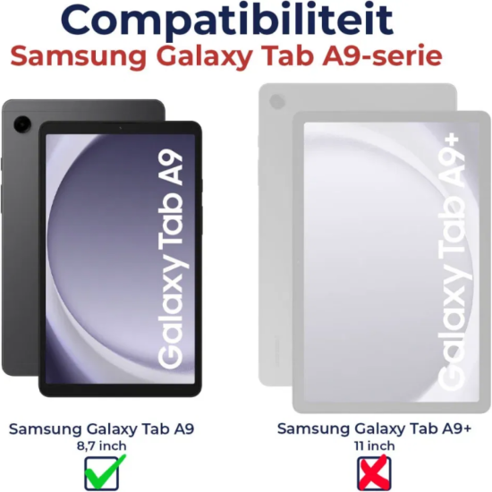 Θήκη Samsung Galaxy Tab A9 8.7" X110 / X115 Rosso Element PU με Υποδοχή για Γραφίδα - Black (8719246418914)