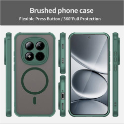 Θήκη Xiaomi Redmi Note 15 Pro 5G Techsuit HaloFrost II MagSafe Σκληρή Ημιδιάφανη με MagSafe - Green (5949419358188)