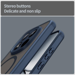 Θήκη Xiaomi Redmi Note 15 Pro 5G Techsuit HaloFrost II MagSafe Σκληρή Ημιδιάφανη με MagSafe - Navy Blue (5949419358157)