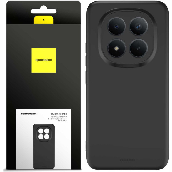 Θήκη Xiaomi Redmi Note 15 Pro Plus / Poco M8 Pro Spacecase Silicone Case Σιλικόνης - Black (5905719138929)