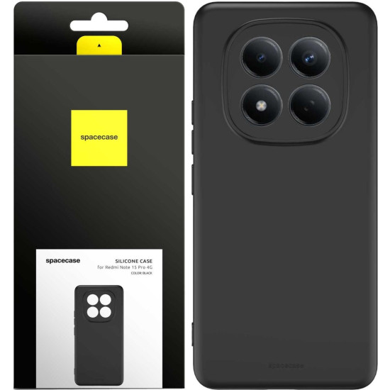 Θήκη Xiaomi Redmi Note 15 Pro 4G Spacecase Silicone Case Σιλικόνης - Black (5905719140106)