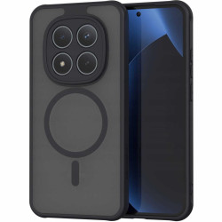 Θήκη Xiaomi Redmi Note 15 Pro Plus / Poco M8 Pro Spacecase Hybrid MagSafe Σκληρή Ημιδιάφανη με MagSafe - Black (5905719138981)