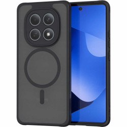 Θήκη Xiaomi Redmi Note 15 / Poco M8 Spacecase Hybrid MagSafe Σκληρή Ημιδιάφανη με MagSafe - Black (5905719138967)