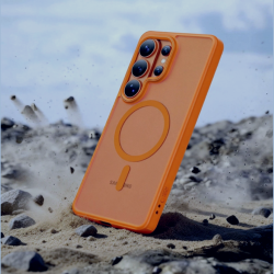 Θήκη Samsung Galaxy S26 Ultra Tech-Protect MagMat Σκληρή Ημιδιάφανη με MagSafe - Matte Orange (5906302390762)